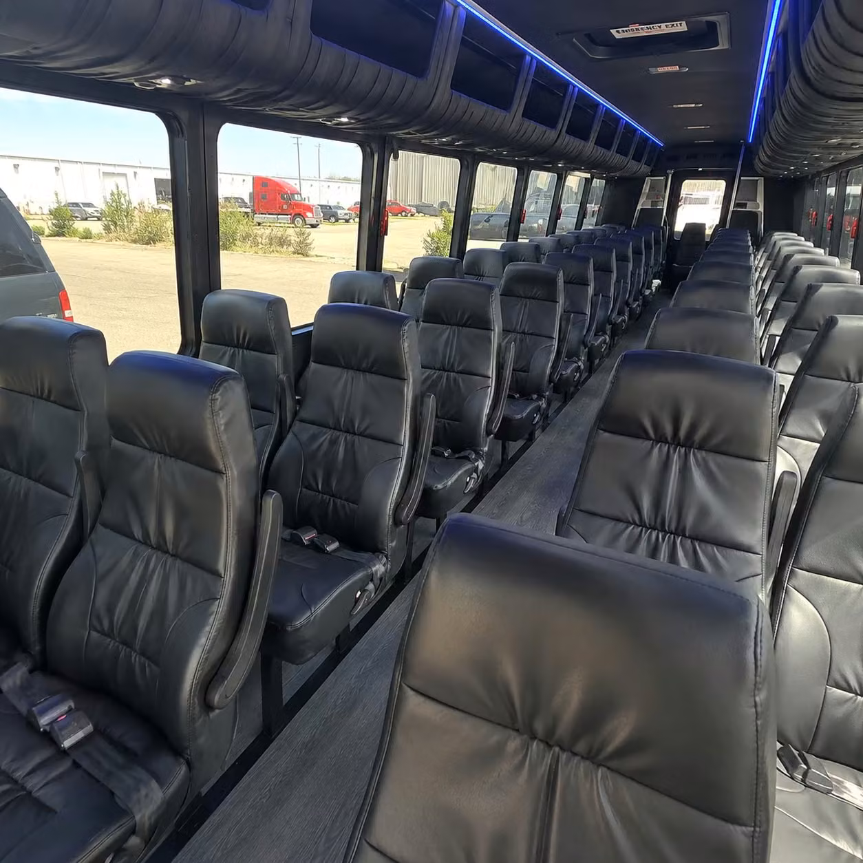 25 passenger minibus inside