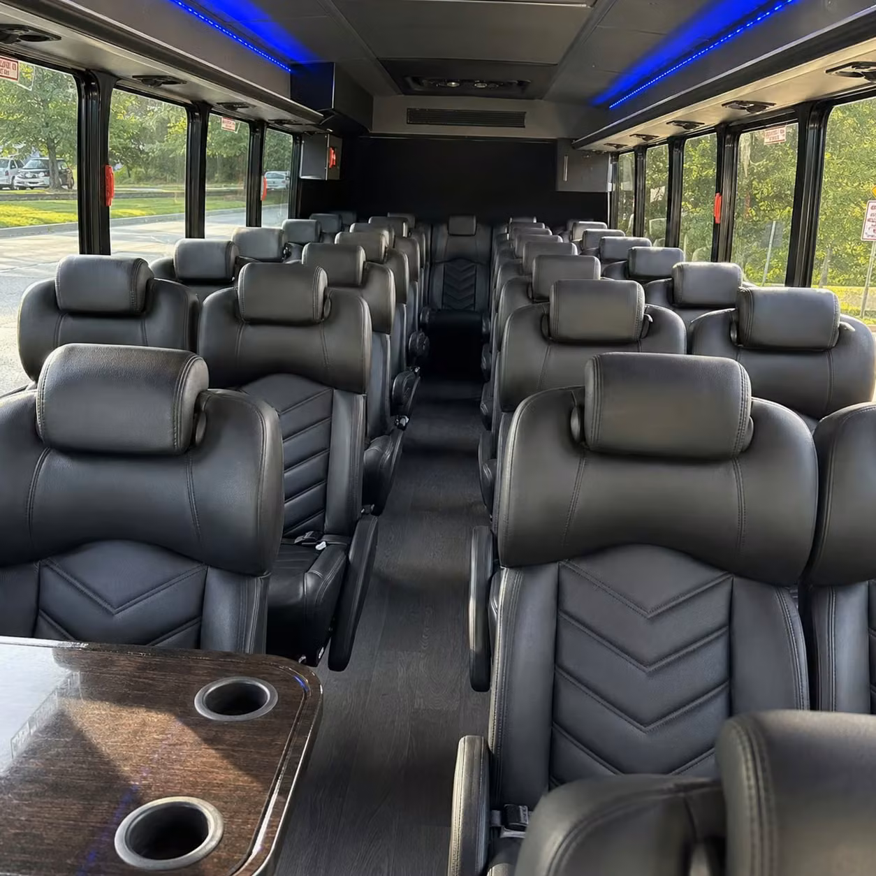 28 passenger minibus interior