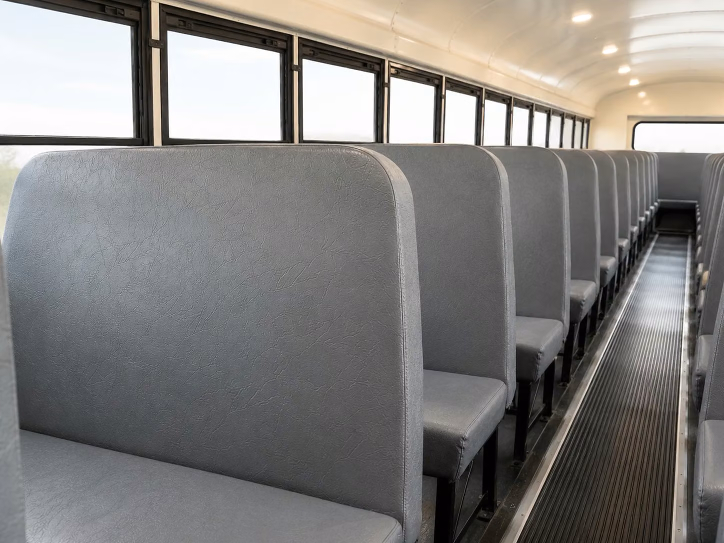 school bus inside