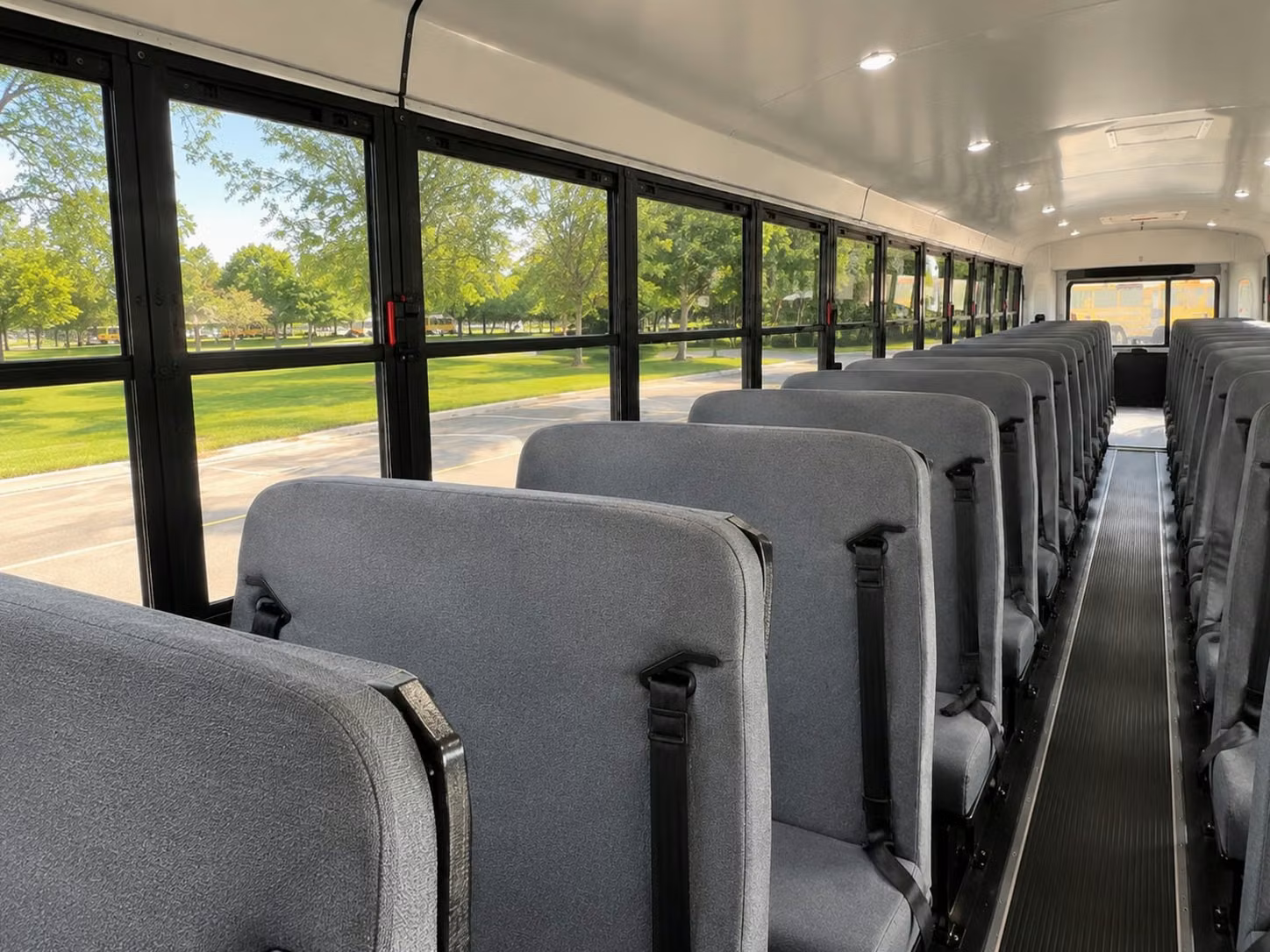 school bus interior