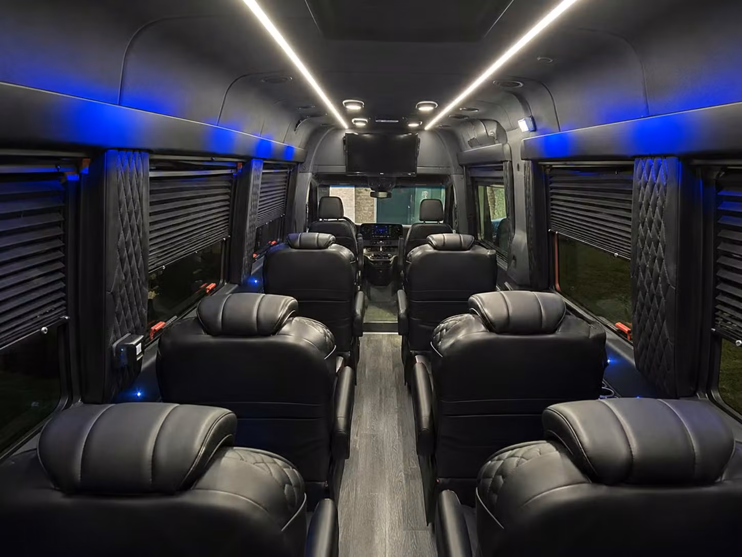 sprinter van with driver inside